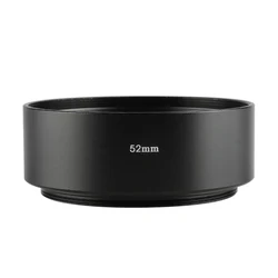 52mm Standard Metal Lens Hood for Lens Witn 52mm Filter Thread for Canon Nikon Sony for Olympus Fujifilm Camera Lens