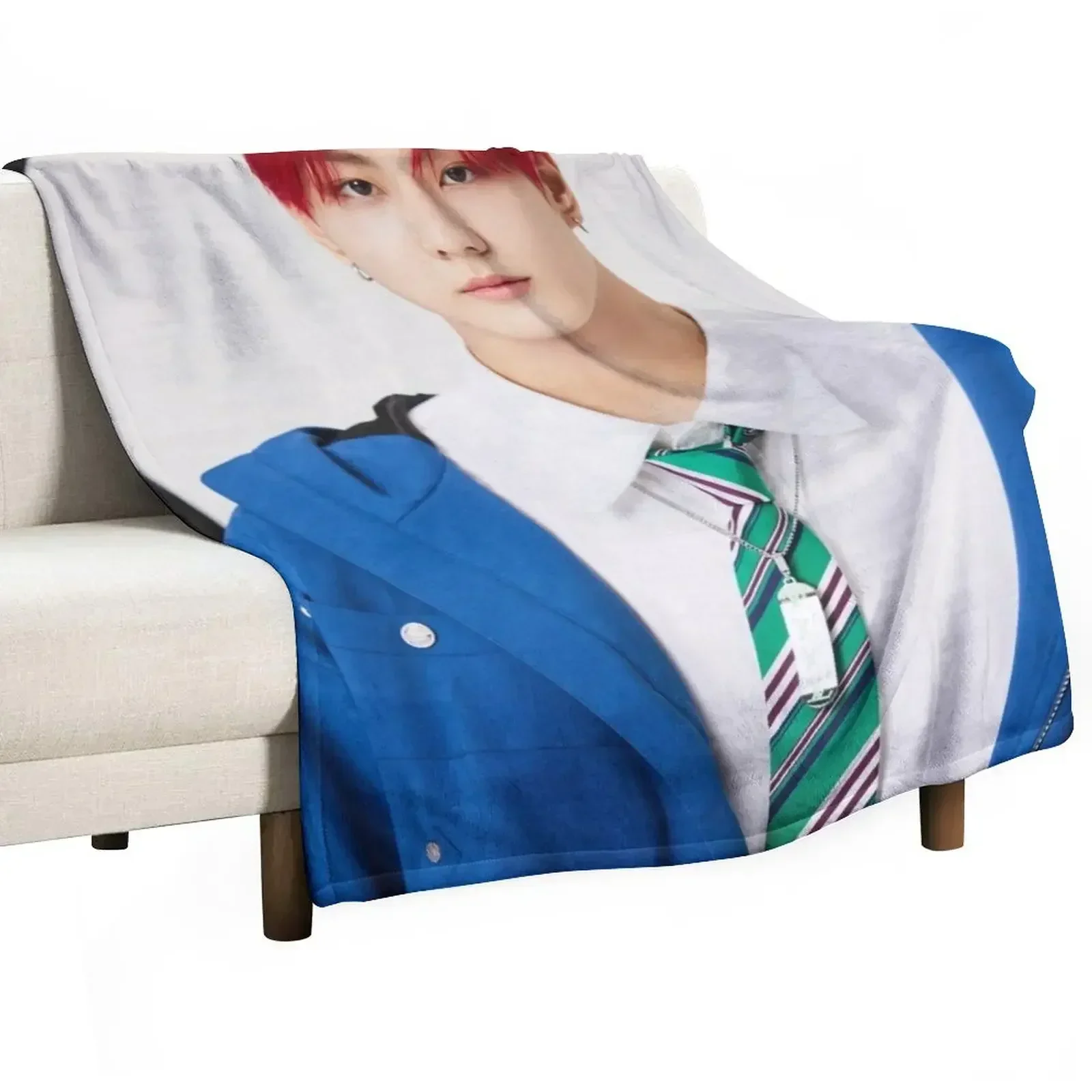 jungwon Throw Blanket Travel Bed covers cosplay anime Blankets