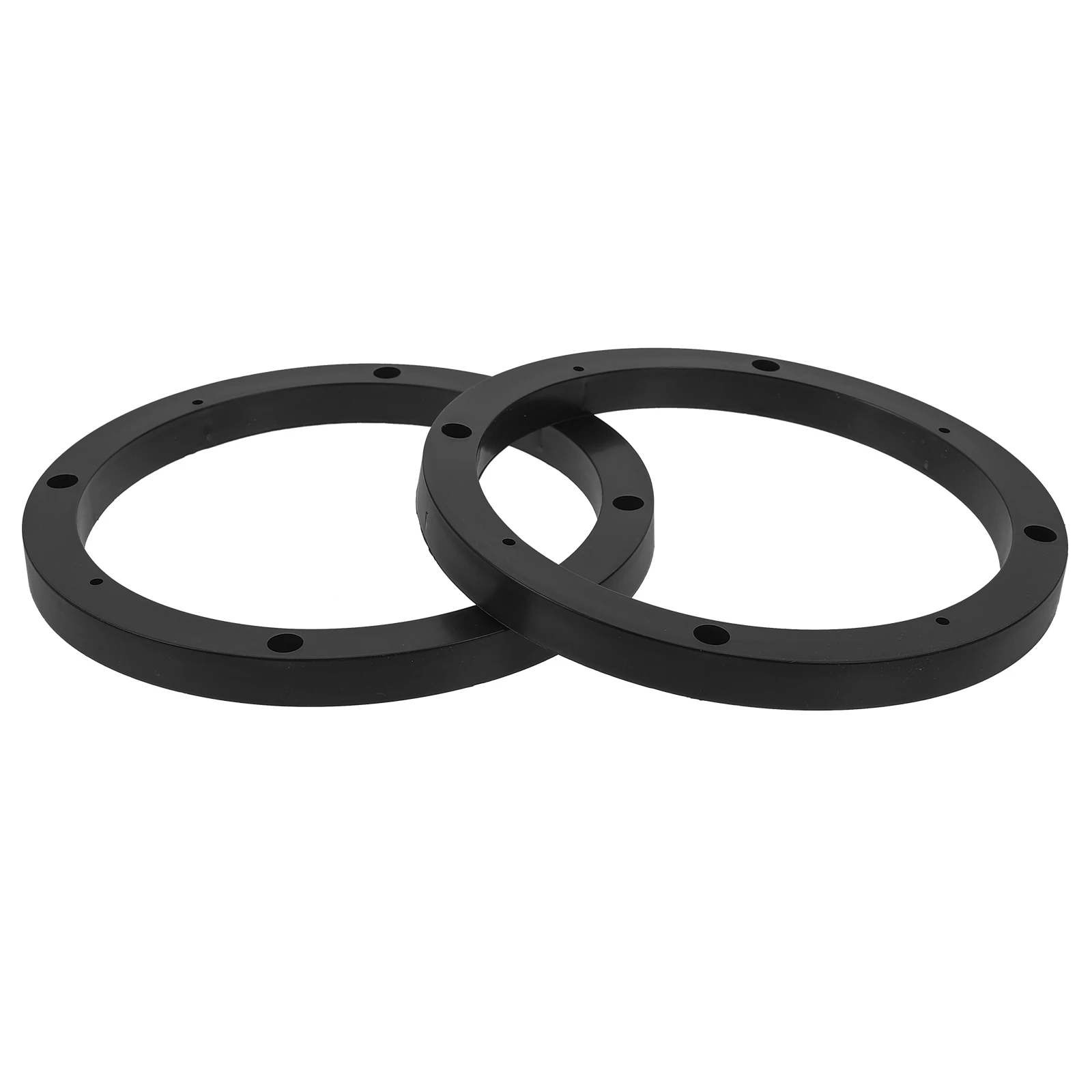 2pcs Speaker Gasket Adapter 6.5Inch Car Door Mounting Spacer Rings Black Cable Connectors Sound Quality Upgrade Durability