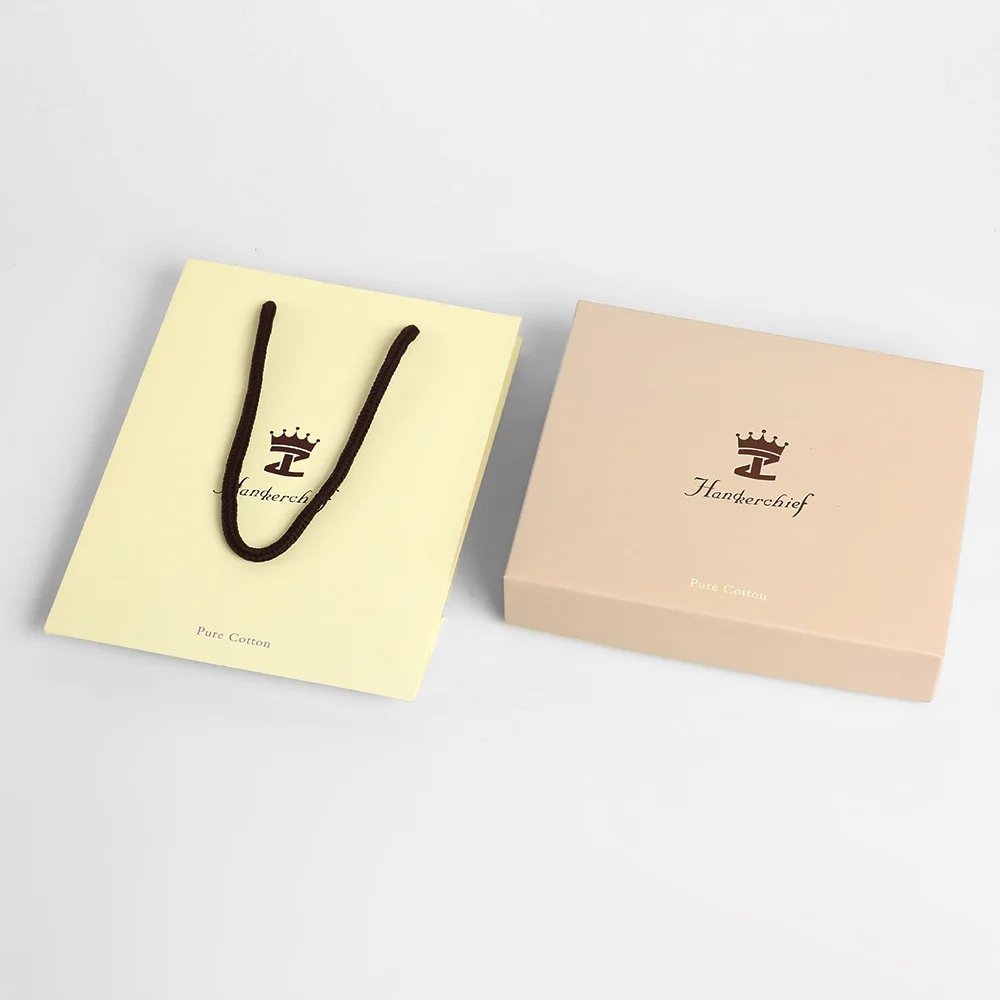 Pudełko prezentowe butikowe, retro chusteczka męska, bawełniana, pochłaniająca pot, męski kwadratowy ręcznik, do wycierania potu, prosty styl.