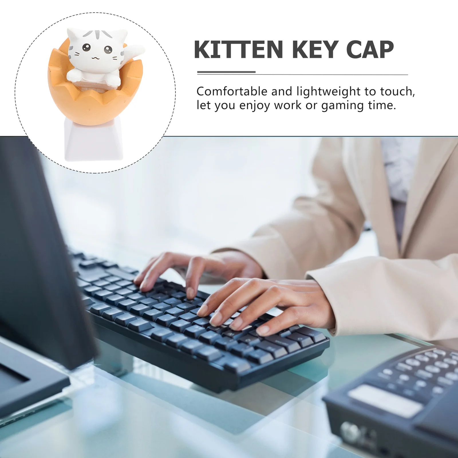 

Mechanical Keyboard R4 Profile Cat Key Caps Lightweight Durable Accessory Key Caps Mechanical Keyboard Keycap Replacement Keycap