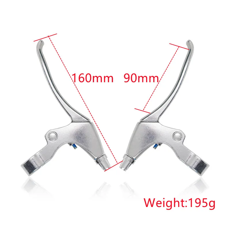 Chooee Fiets Remhendel Aluminium Fietsremhendel Lichtgewicht Mtb Remhendels Zwart Zilver