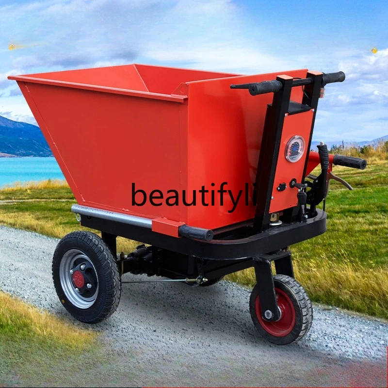 

Electric Hand-Pushed Tricycle Dump Truck for Transporting Bricks, Sand, Manure, and Feeding for Livestock