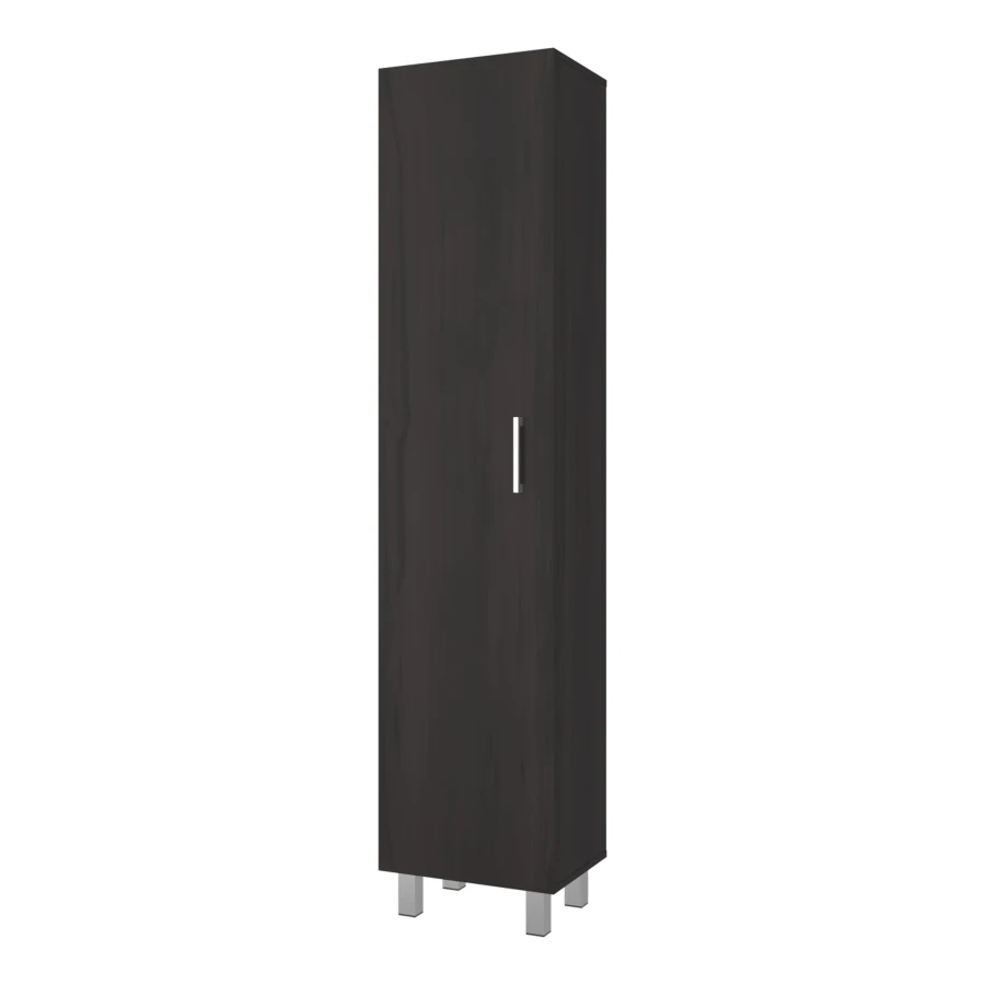 Vintro Freestanding Storage Cabinet with Internal Storage Shelves, Tall Single Door, 4 Interior Shelves, Metal Handle and Legs