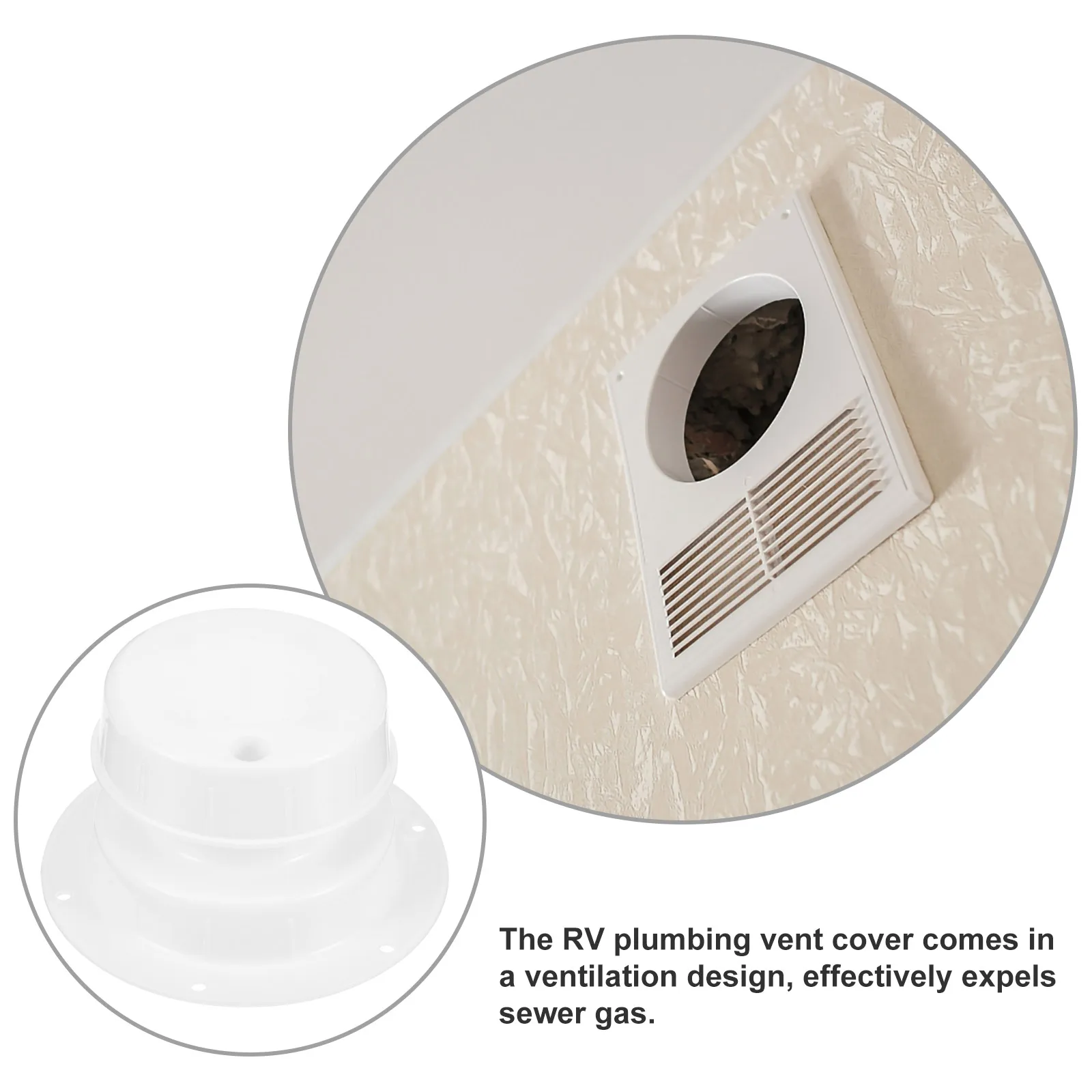 

Rv Plumbing Vent Cap Anti-Aging Replacement Camper Roof Vent Cover for Rv Trailer Ventilation Exhaust Cover Exhaust Vents