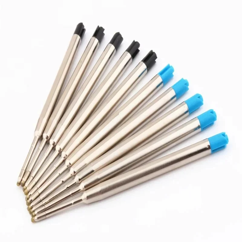 10/20/40pcs L:3.9 In Ballpoint Pen Refills For Parker Pens Medium Point Blue Black Ink Rods For Writing Office Stationery view 2