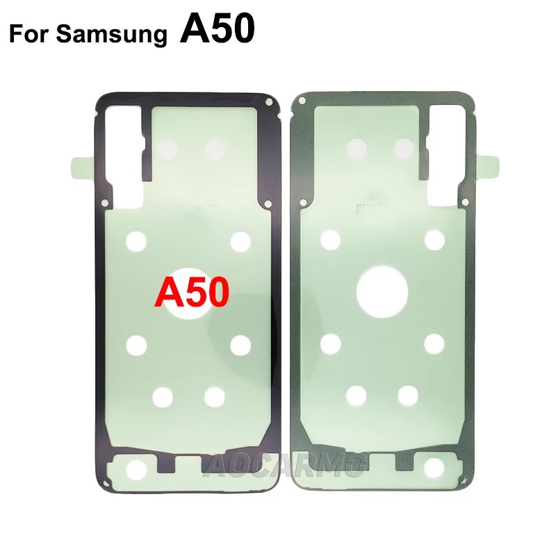 Aocarmo For Samsung Galaxy A50 A8S A50s Back Cover Adhesive Rear Housing Back Door Sticker