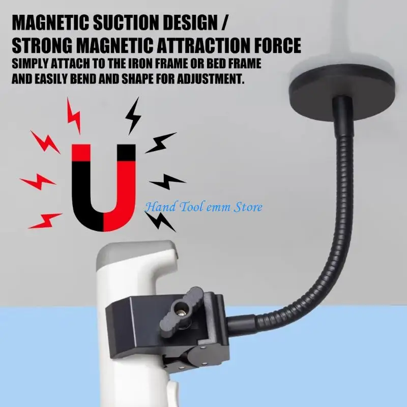 

H37F Base Microphone Stand With Flexible Gooseneck And Heavy Duty Clamp For Studio Recording And Photography