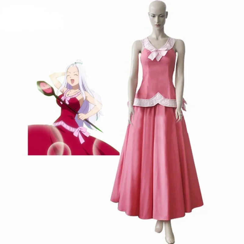 Anime Fairy Tail Mirajane Strauss Cosplay Halloween Party Women Costume