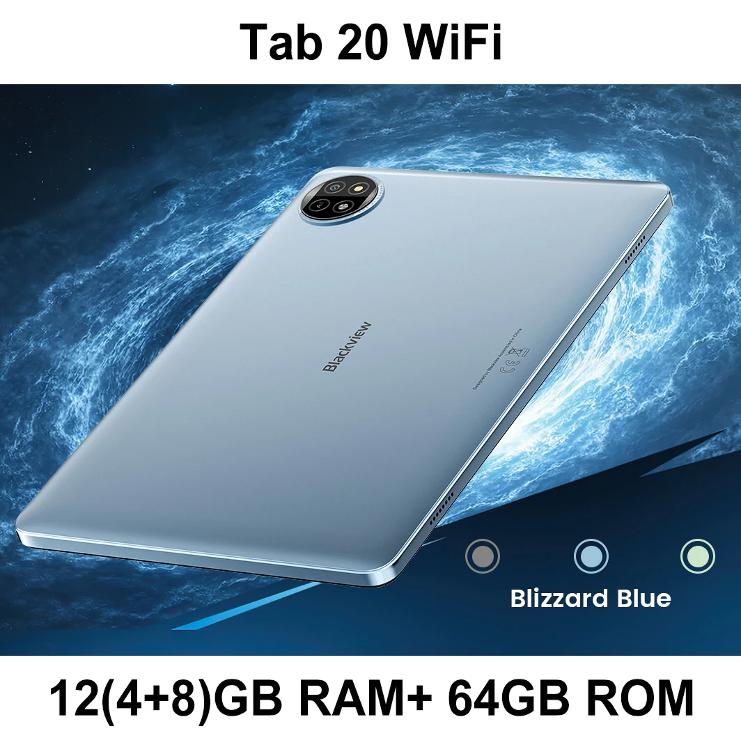 Blackview Tab 20 WiFiタブレット 10.1インチ HD+ IPS、クアッドコア
