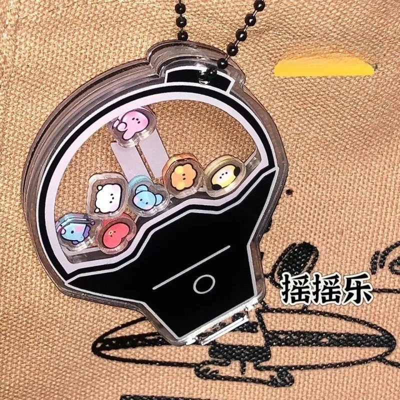 BT21 Koya Tata RJ Shakey Mang Shake Shake Schlüsselanhänger Hochwertiger Kreativer Persönlicher Rucksack-Anhänger Desktop-Ständer Dekoration – Detail 4