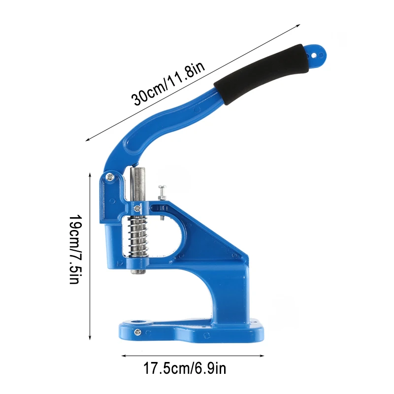 Hand Punch Press Machine For Eyelet Grommet Rivets Buttons Hand Press Sew Pressing Clamp Machine Punch Manual Installation Tool