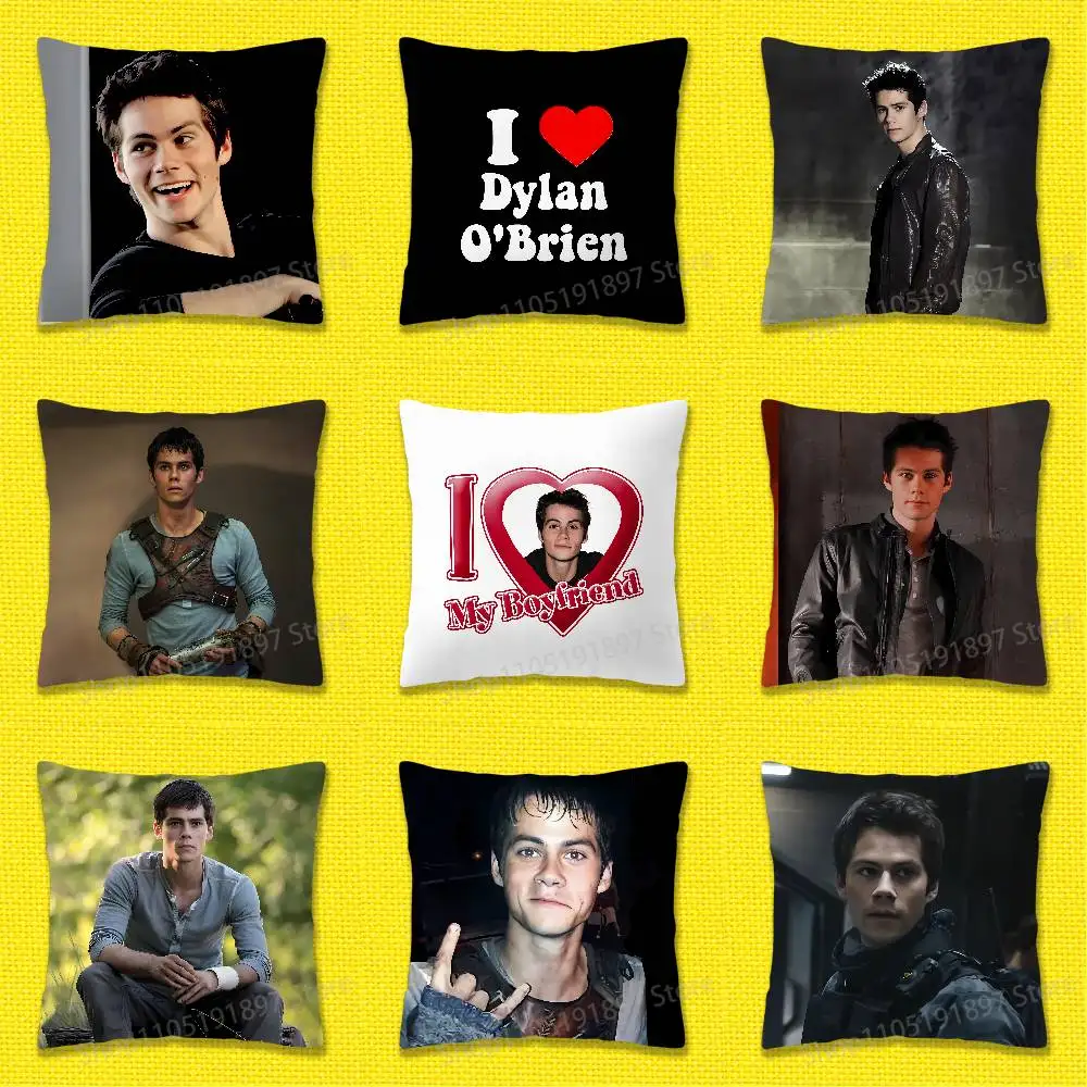 

D-Dylan OBrien America Throw Pillow Case For 45*45cm 40cm 55cm 50cm 30cm Square Car Pillowcase Shell