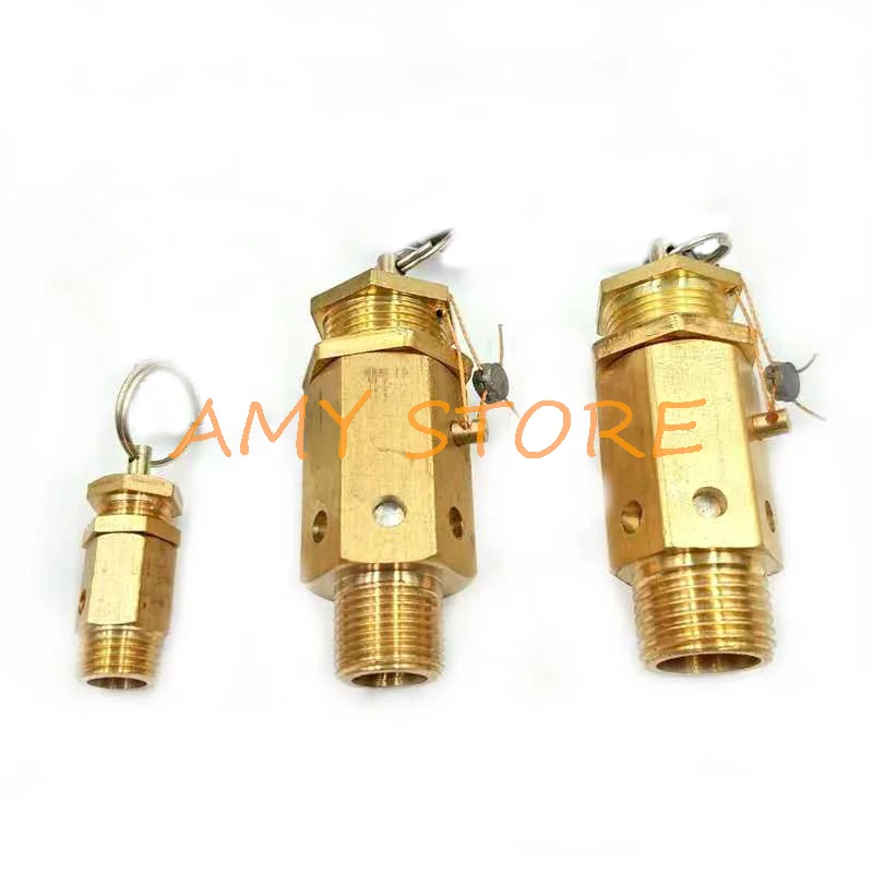 1Pc 1/4" 3/8" DN15 1/2" DN20 3/4"BSPT Male Air Compressor Safety Pressure Relief Valve A21W/22W/28X-16T 3/5/7/8/10/11/12.5/15KG