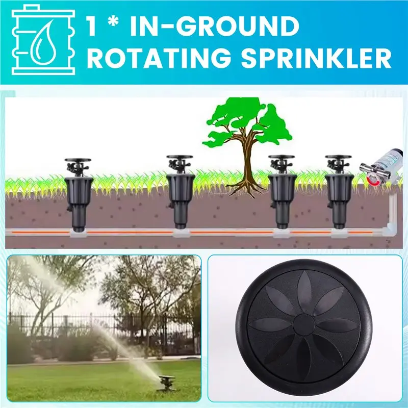 [NEW!ABAG】 Rotary Sprinkler 25°-360° Adjustment 4/6