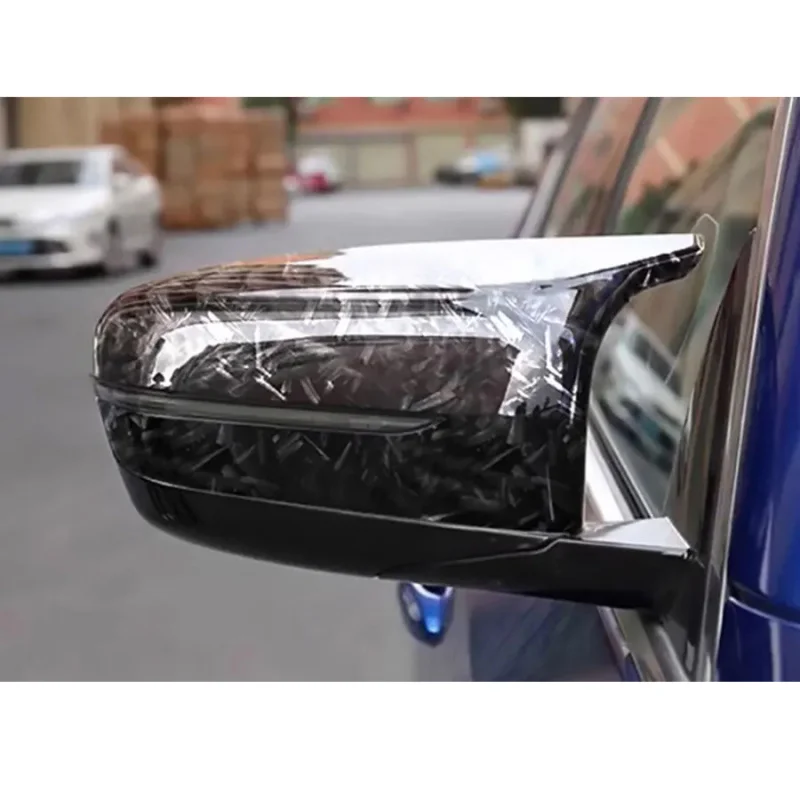 ل BMW 5 7 سلسلة G30 G38 G11 G12 540 530 730 740li ترقية قذائف غطاء الرؤية الخلفية ألياف الكربون الحقيقية مرآة الرؤية الخلفية غطاء #5