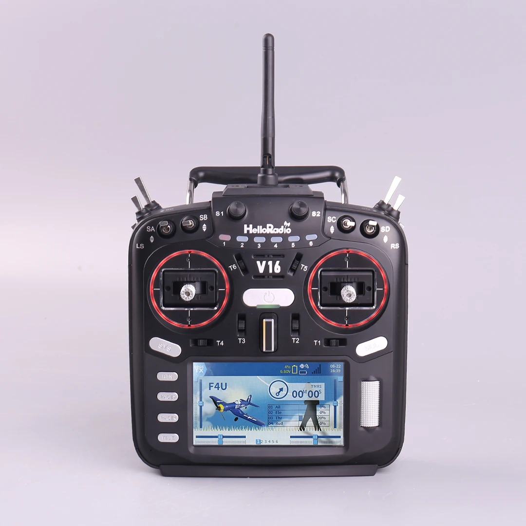 

HelloRadio V16 PRO/MAX ELRS 4in1 Многопротокольный радиоуправляемый передатчик Пульт дистанционного управления Поддержка EDGETX OPENTX Высокочастотная сенсорная головка