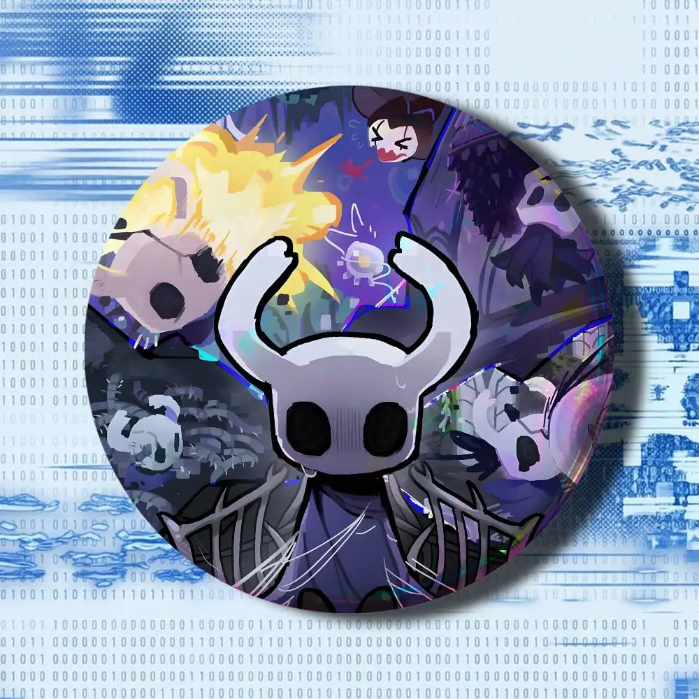 Sea of Sorrow H-Hollow Knight 25-75mm Tinplate Soft Button Pin Brooch for Hat Bag Creative Jewelry Gift Lapel Badge