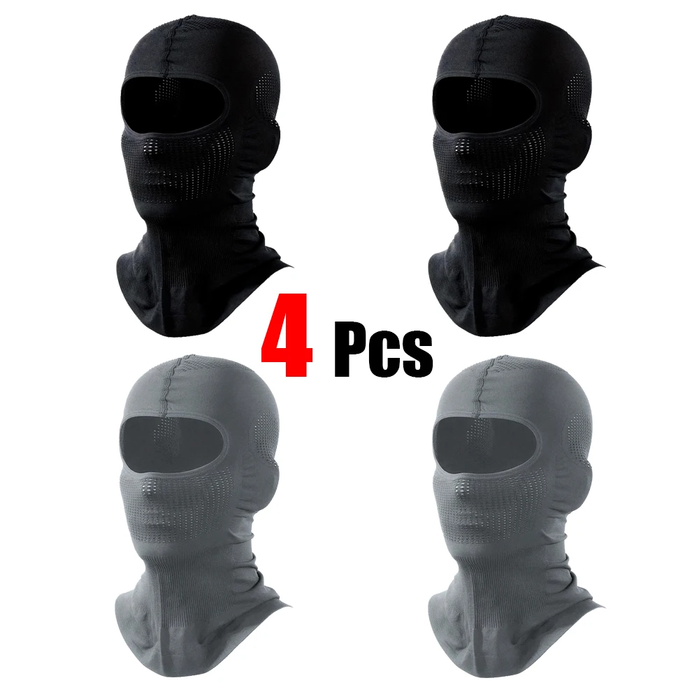 1 Stück/2 Stück/4 Stück Elastische Atmungsaktive Sturmhaube Fahrrad-Vollgesichtsmaske Outdoor Ski Motorrad Maske Schal Helm Innenmütze