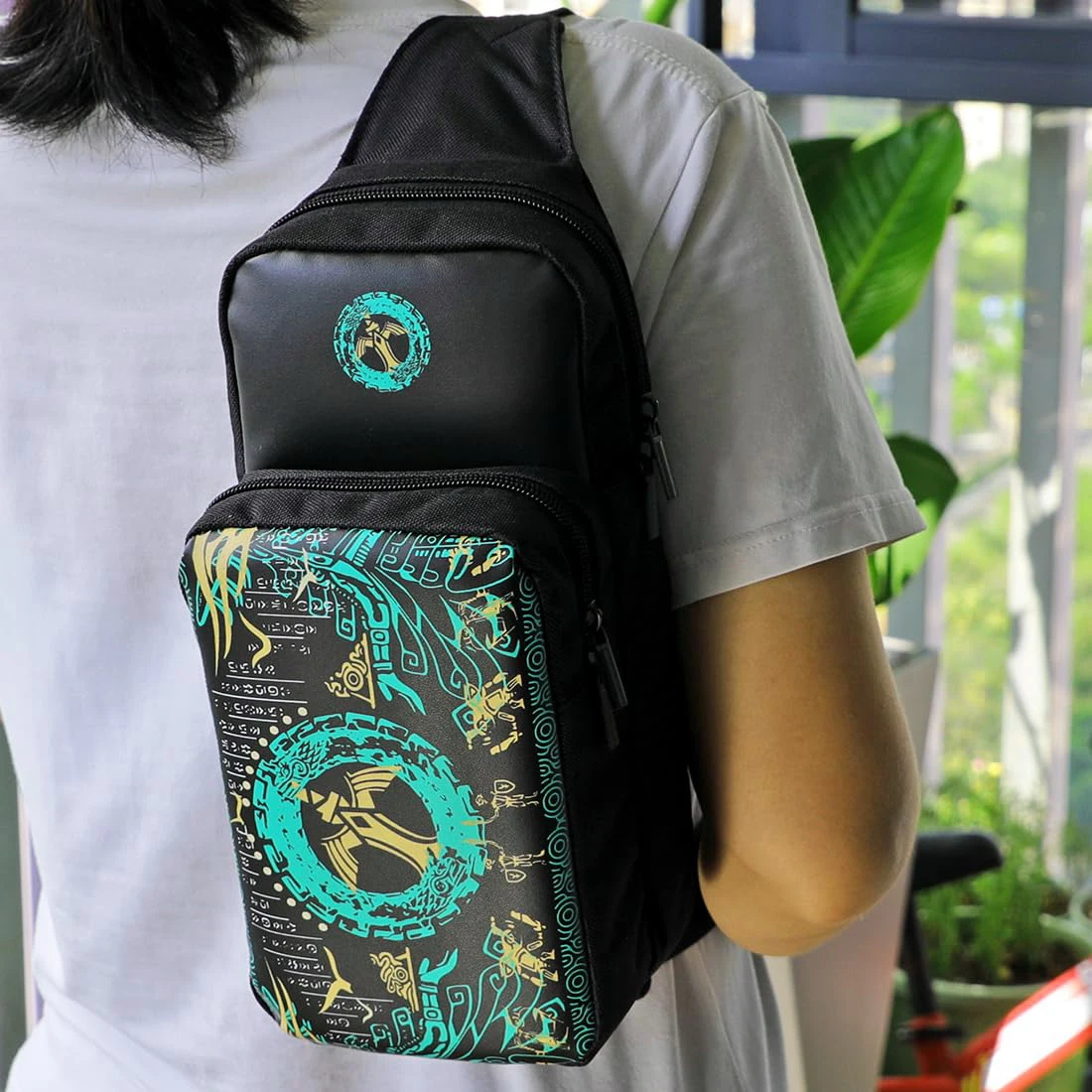 Draagbare reistas voor Switch/Lite/OLED, draagbare Sling Crossbody-rugzak voor Zelda Zwarte zakken voor Switch Console