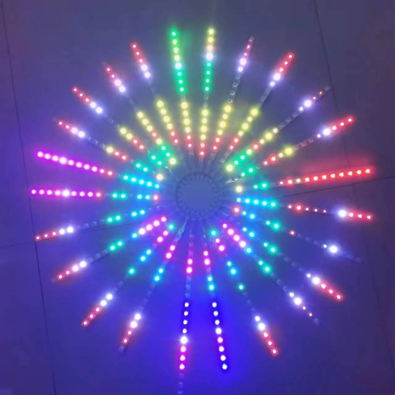 Imagem -03 - Led Firework Lamp Strip Lights para Wall Decor App Sound Control Sensor Inteligente Bluetooth Programa Exterior