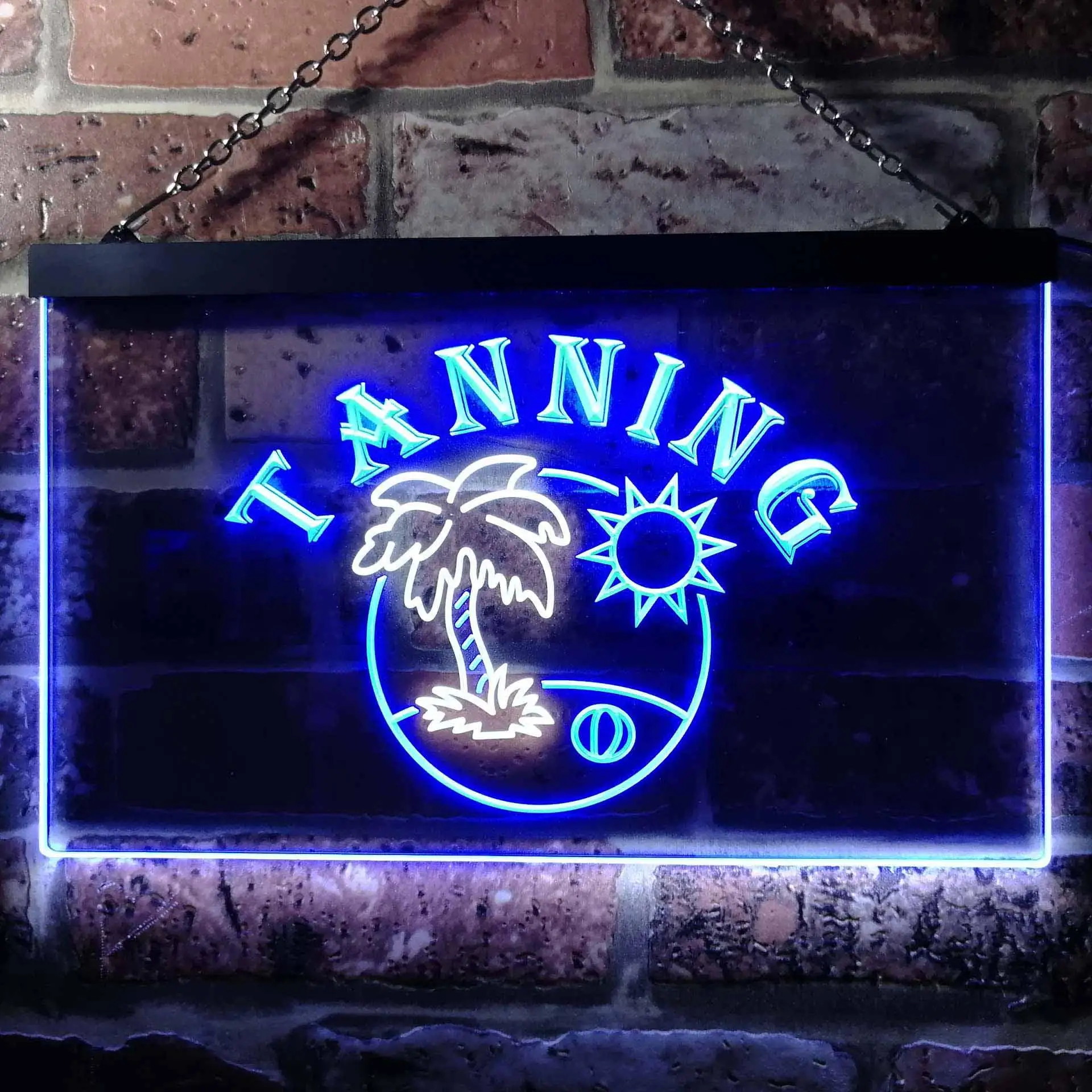 Tanning Sun Bath Dual Color Led Neon Sign st6-i0500