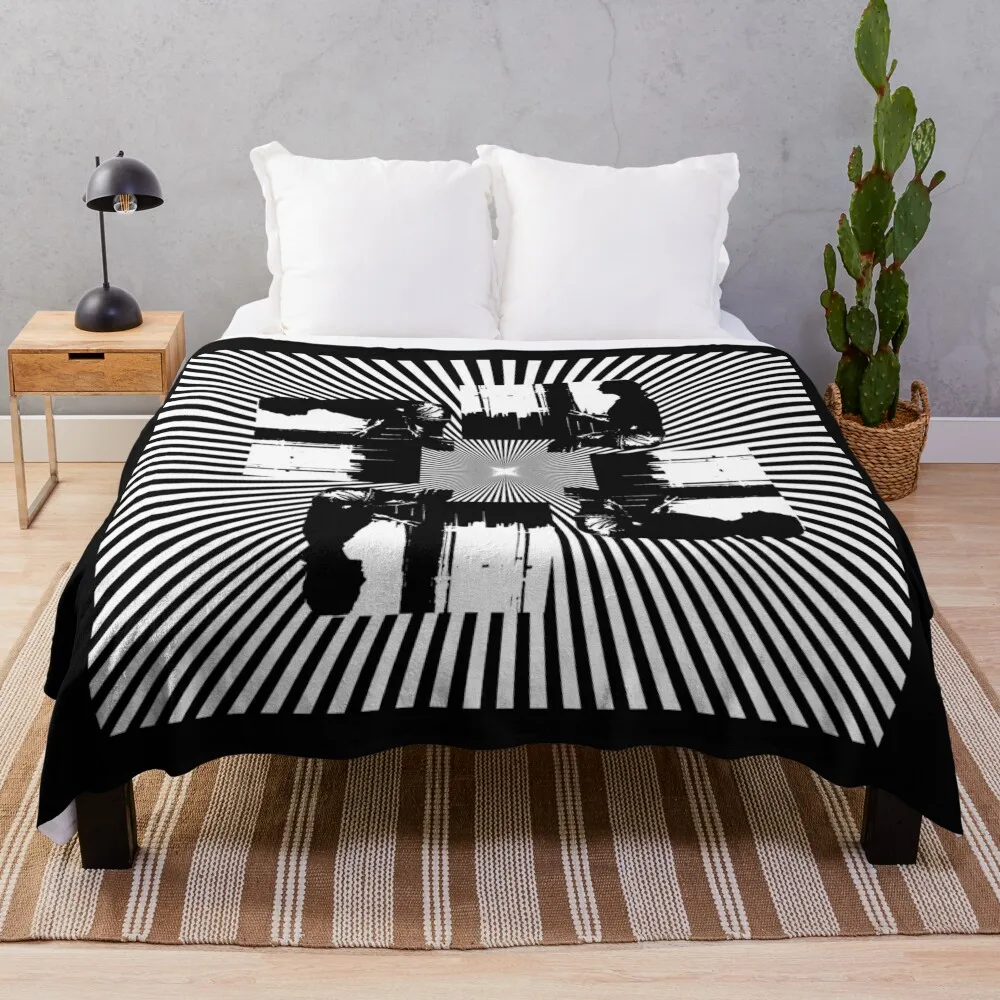 

Vertigo In Black And White Throw Blanket Soft Beds Luxury Thicken Blankets