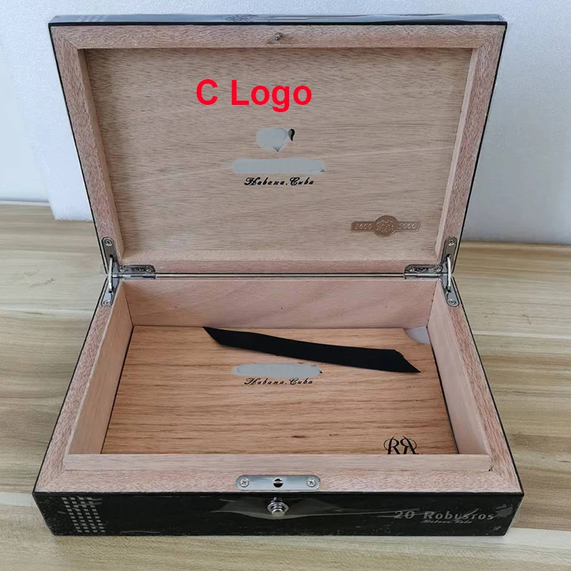 Cigar Humidor 2 Cigar Humidor CHB RR Robusters Reserve Cosecha 2014 with Velvet Bag and Gift Paper Box