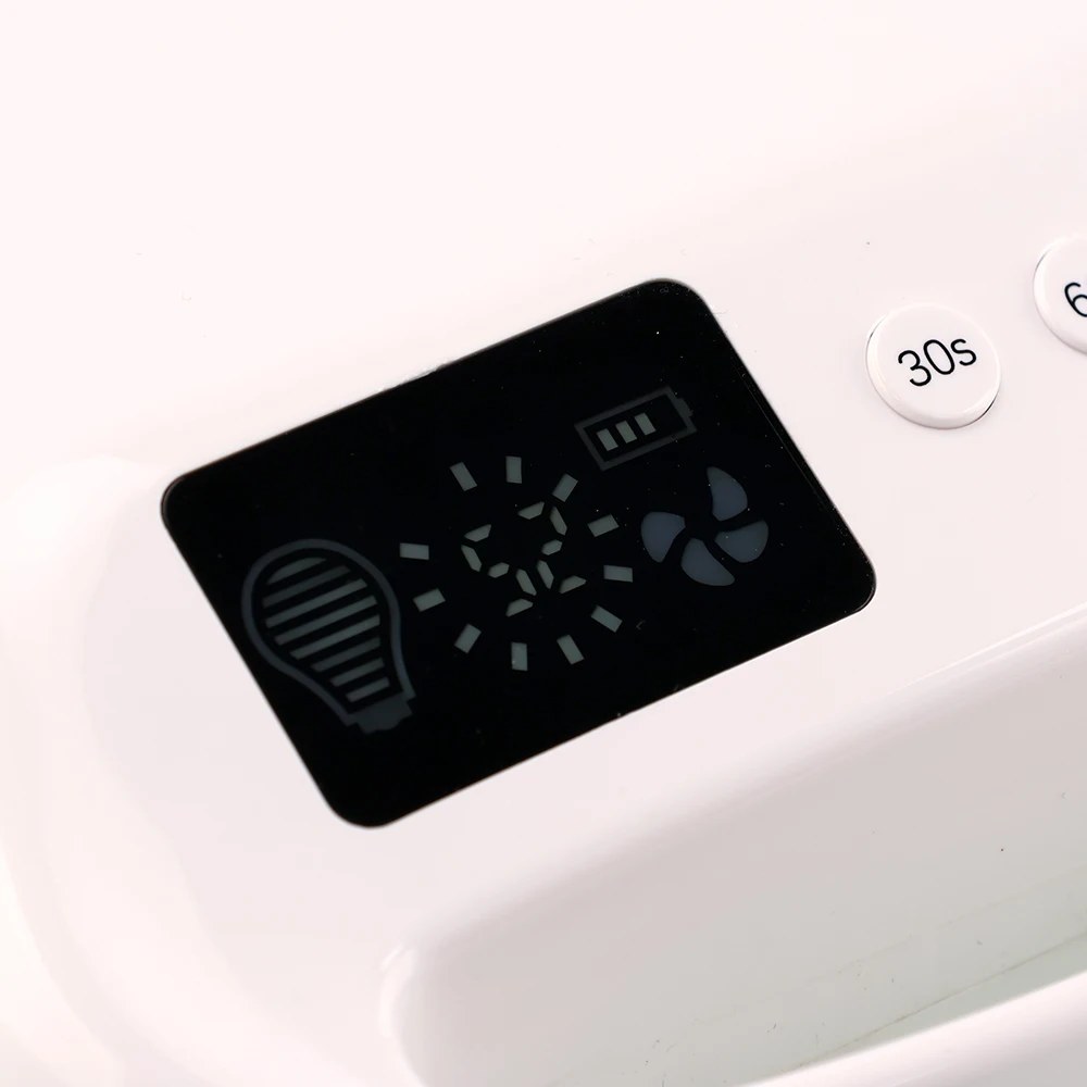 2025 Neues Design, 108 W, tragbare kabellose LED-Nagellampe mit Lüfter, praktische wiederaufladbare UV-Lampe für den Salongebrauch