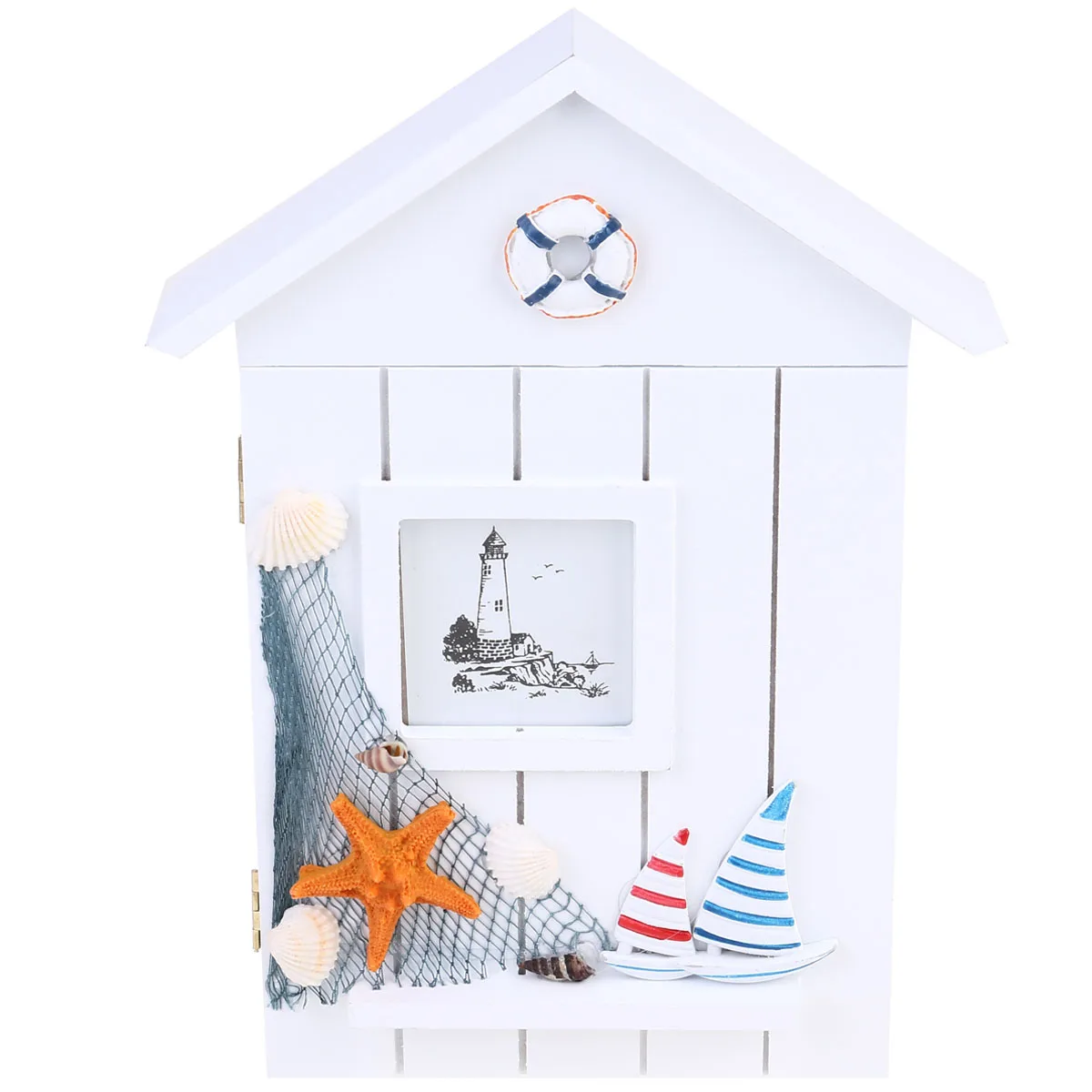

Cute Wall Organizer Home Decor Organizer Case Mini House Keys Key Keys Key Box Wall Mount Hook Wooden Storage Box