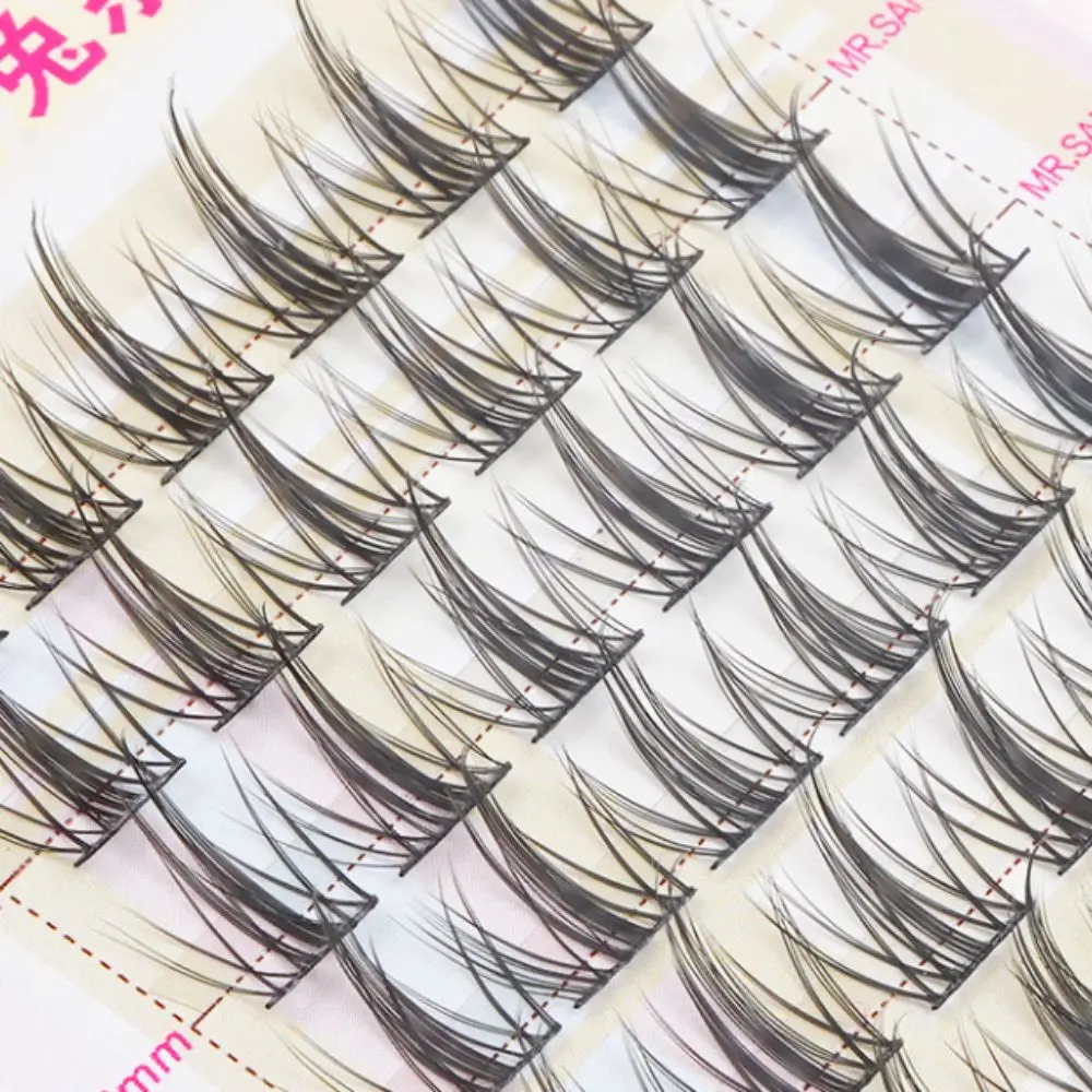 

Soft DIY Segmented False Eyelash Manga Lovable Self-adhesive Lashes Hard Stem Imitate Animals Glue Free False Eyelashes Makeup