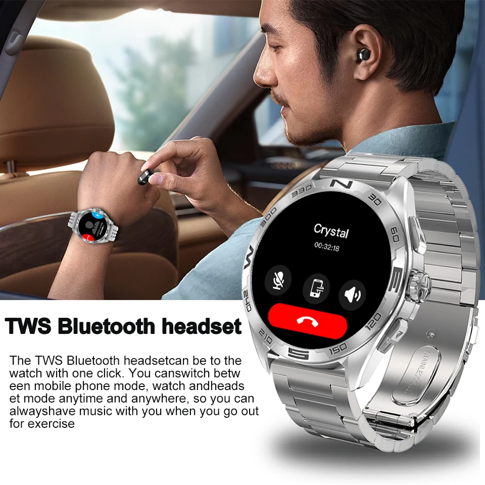 2025 Watch DT M1 Pro Smart Watch 1.43''AMOLED Screen GPS Track Bluetooth Call Download App Heart Rate Sleep Sports Smart Watch