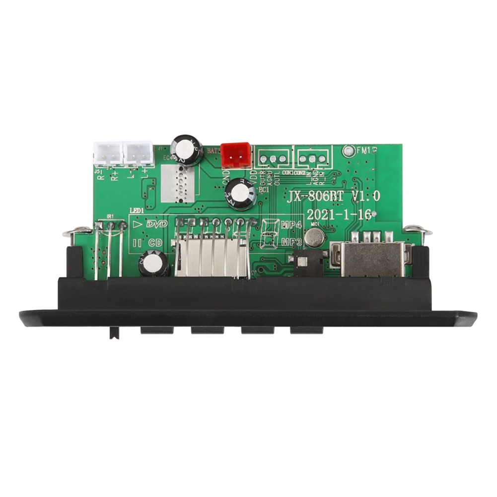 2X25W 50W Wzmacniacz Dekoder odtwarzacza MP3 5V-12V Bluetooth 5.0 Moduł radia samochodowego FM Obsługa dekodera odtwarzacza TF USB AUX