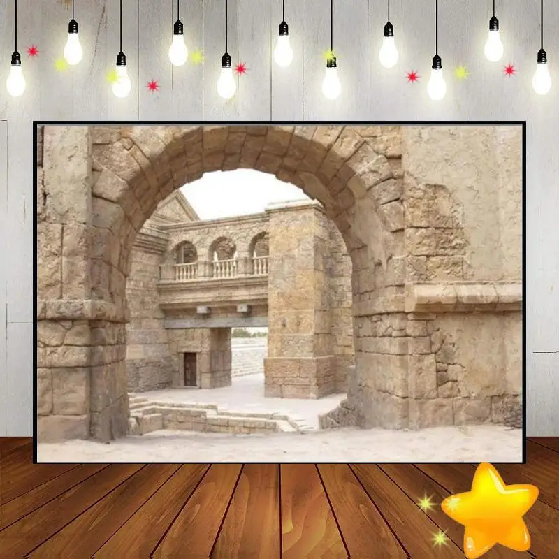 Jerusalem Western Wall Background Photo Jewish New Year Baby Shower Rosh Hashanah Birthday Decoration Party Custom Backdrop