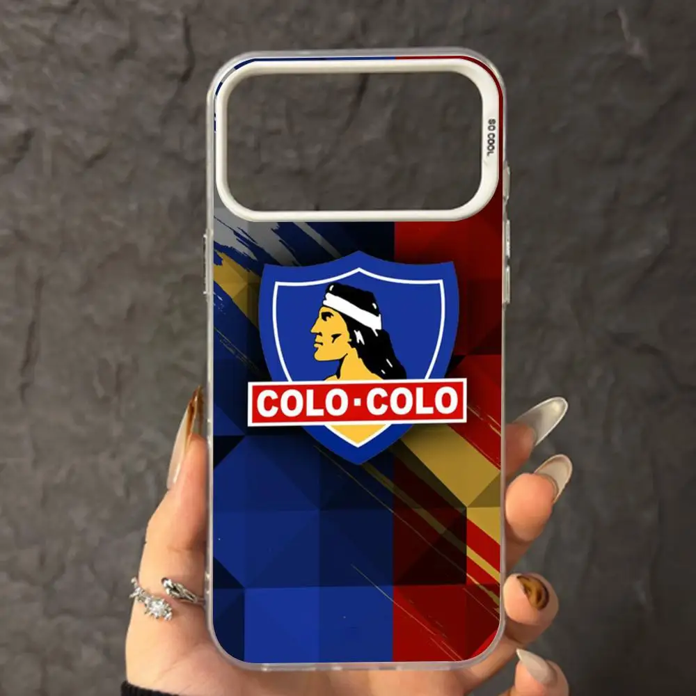 Club Social Y-Deportivo Colo Phone Case For iPhone 17 16 e 15 14 13 12 11 XS Pro Max White IMD Colorful Silver Suitable case - view 2