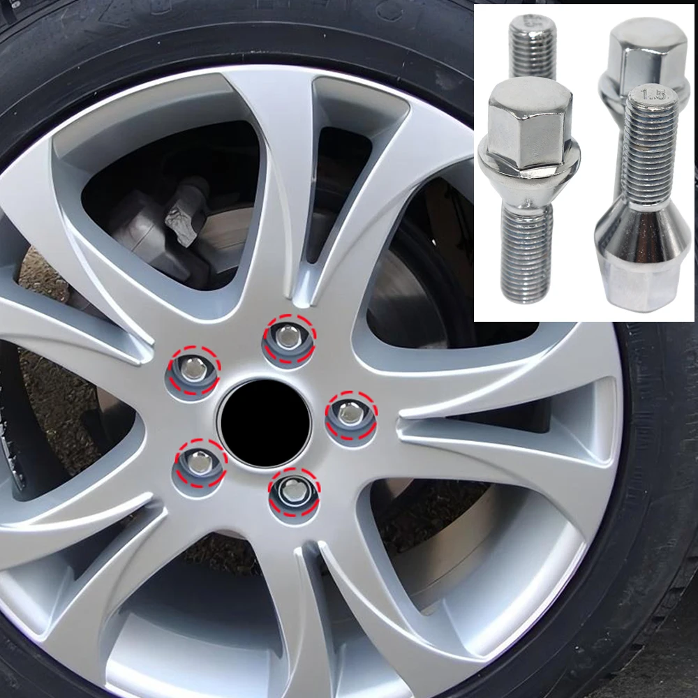 Pernos de neumático de rueda, tornillo más largo para plumero Logan Sandero Clio Fluence Scenic Kangoo Laguna Megane Modus Twingo Wind