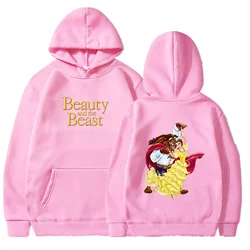 Disney Beauty and the Beast Hoodies Men Women Thin Hooded Pullover Sweatershirt Boys Girls Student Hip Hop Hoddie Sweatshirts