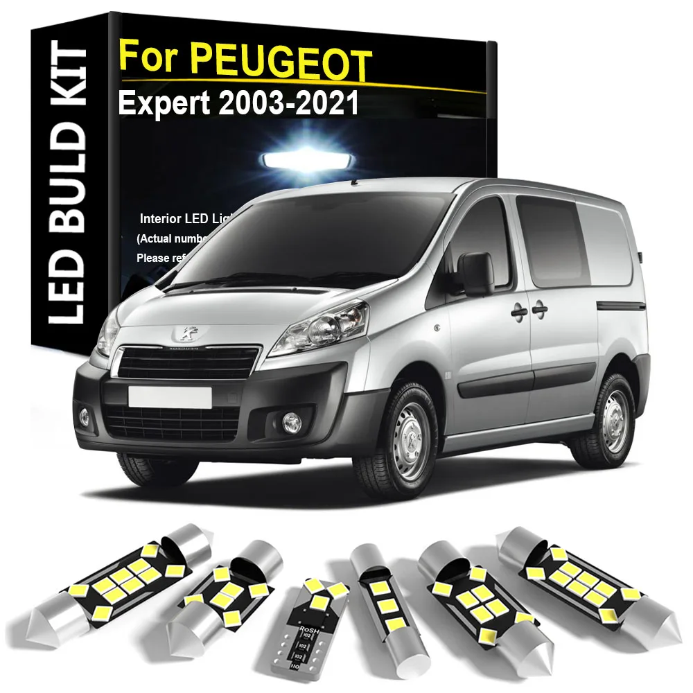 

Car Interior Light LED For PEUGEOT Expert 2003-2007 2008 2009 2010 2011 2012 2013 2014 2015 2016 2017 2018 2019 2020 2021 Canbus
