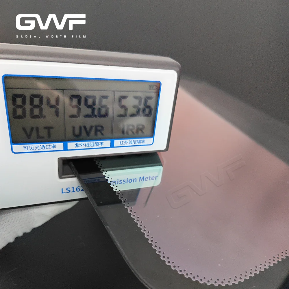 81% VLT Chameleon Rose Red Car Window Film PET Material UV Protection Sakura Pink Tint Film Roll