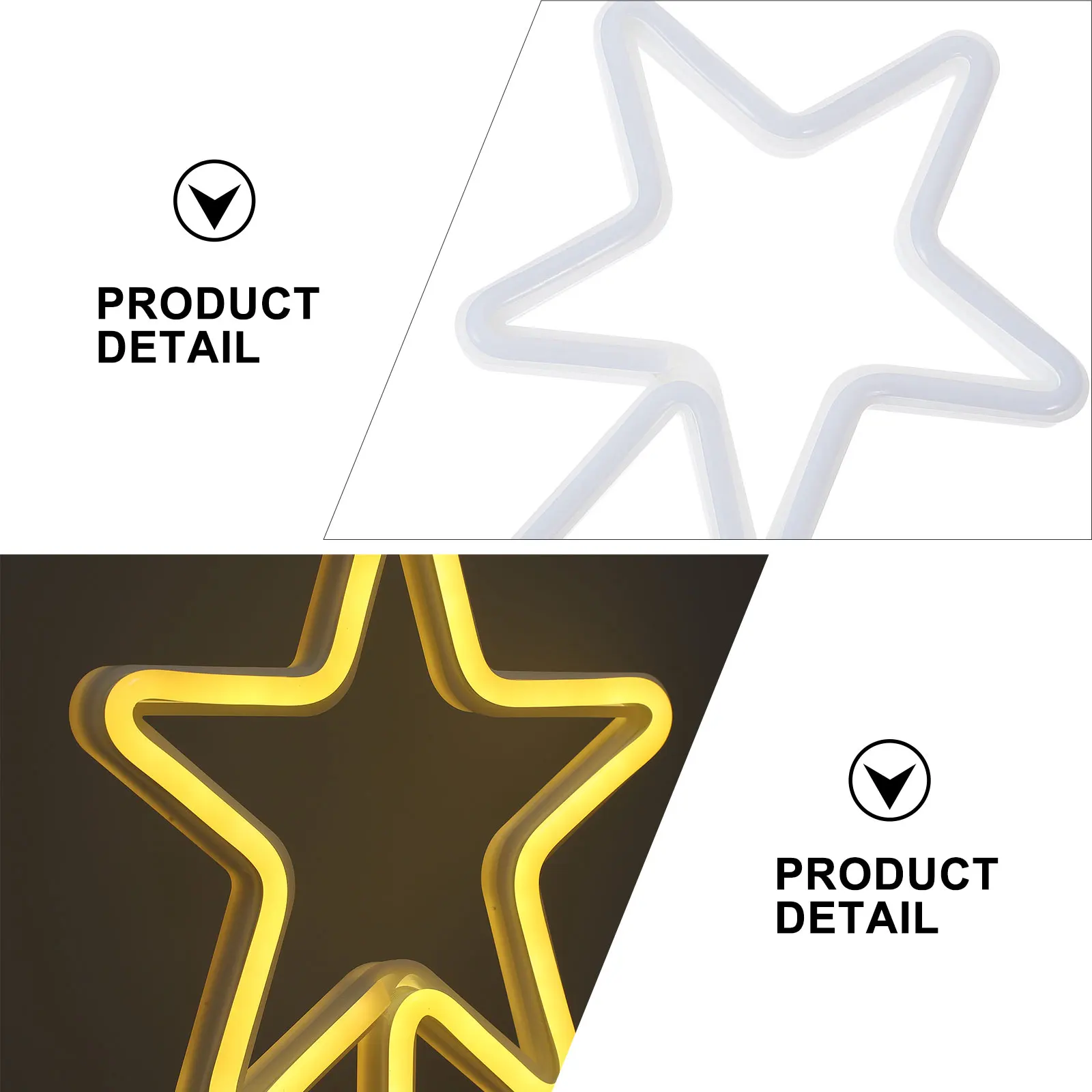 

Creative Star Neon Night Led Lamp For Home Bedroom Festival Decor Usb Powered Hanging Light Wall Floor Window Star Shape Night