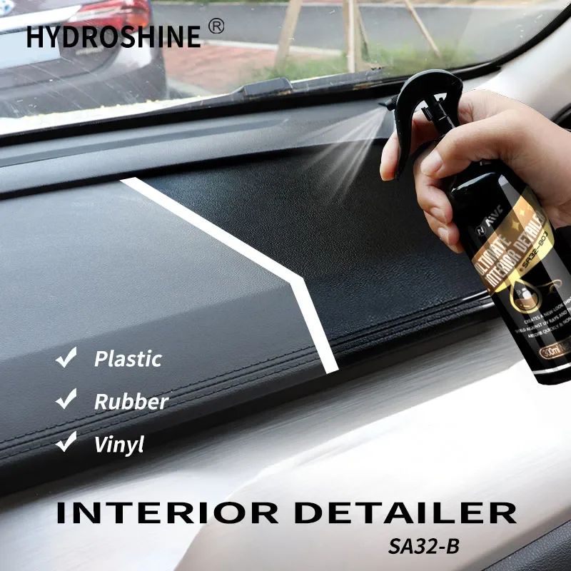 Interior Detailer Plastic Trim Restorer Back To Black For Car Plastic Rubber Vinyl Gloss Auto Coating Detailing Renovator