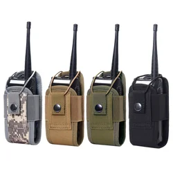 1000D Tactical Molle Radio Walkie Talkie Pouch Waist Bag Holder Pocket Portable Interphone Holster Carry Bag for Hunting Camping