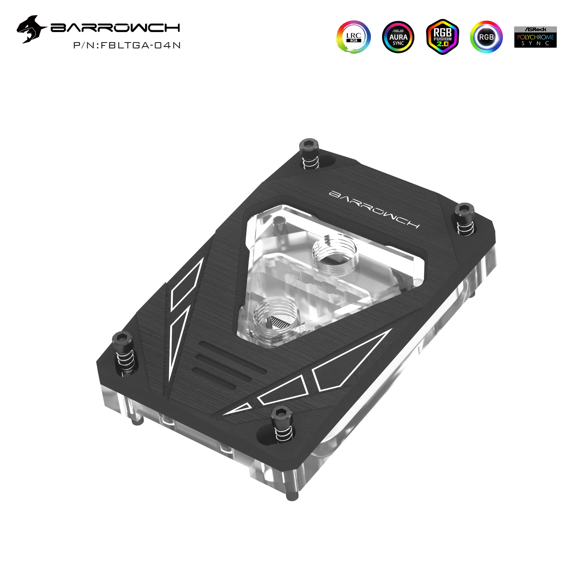 

Barrowch RGB CPU Water Cooling Block Cooler for AMD AM3 AM4 AM5 FBLTGA-04N