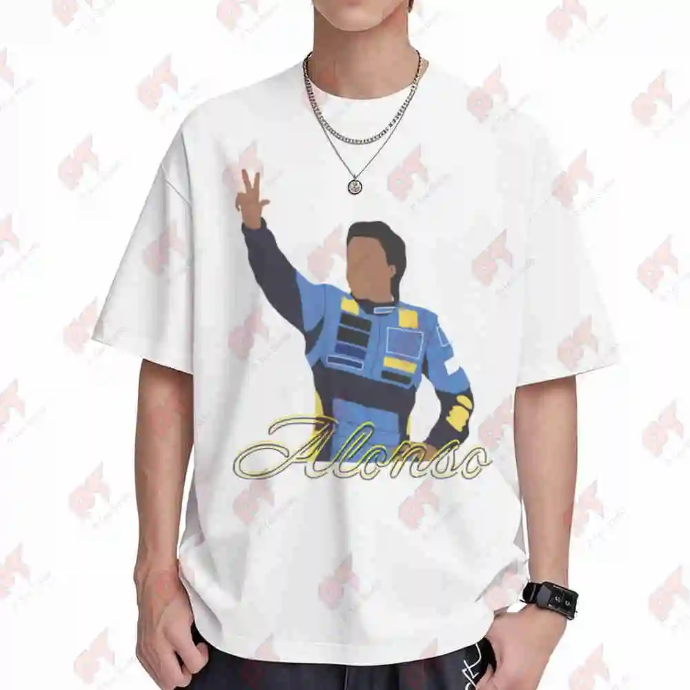 Fernando Alonso Humorous Name Short Sleeve Tee 100% Cotton T-Shirt