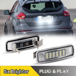 2Pcs For Ford Focus MK1 ALL Models 1998-2005 LED Number License Plate lights Lamps 6000K Canbus Car Accessories OEM#1089043