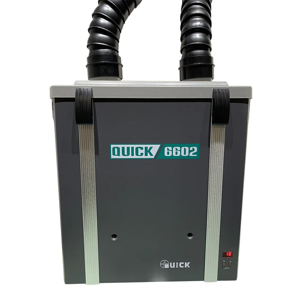 QUICK Fume Extractor 6602 Air Purifier Filter Fume Purifying and Filtering System Smoke Machine Mobile Phone Welding Fume Extrac