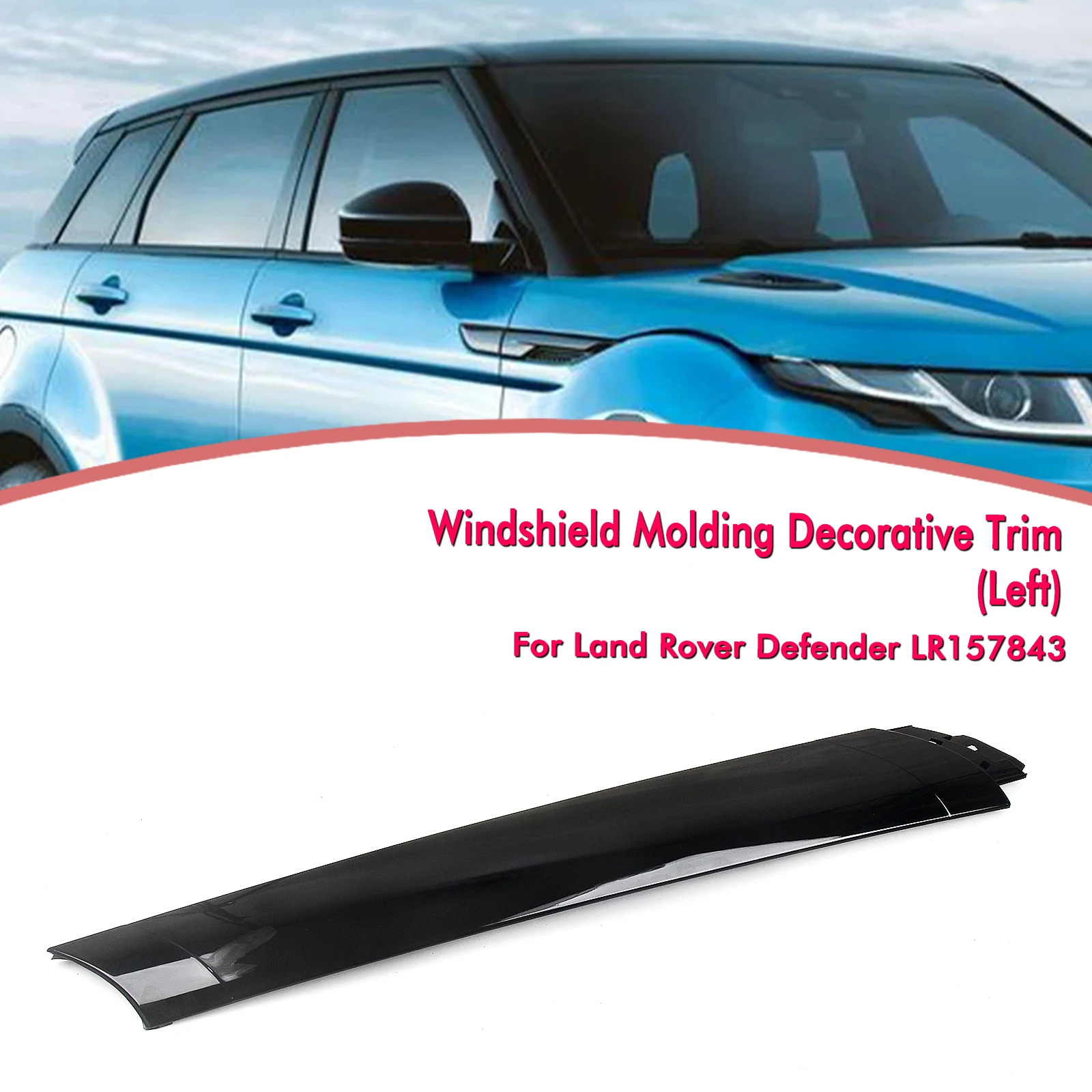 

Exterior Front Window Side Windshield A Pillar Strut Decorative Trim Cover For Land Rover Defender 2020 2021 2022 2023 2024 2025