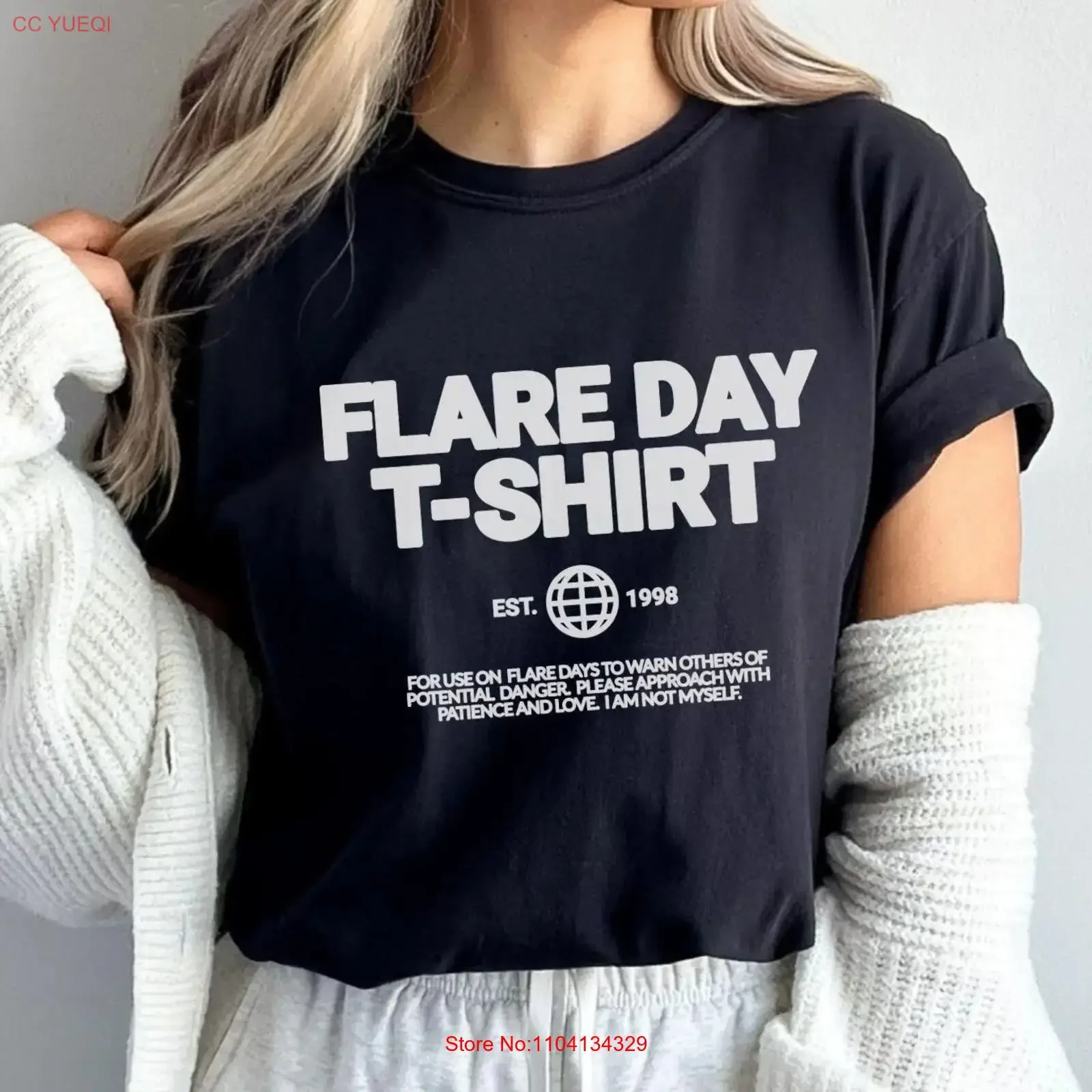 Flare Day T shirt Chronic Illness Migraine Fibromyalgia Endometriosis Arthritis Ehlers Danlos Multiple Sclerosis Spoonie Pain