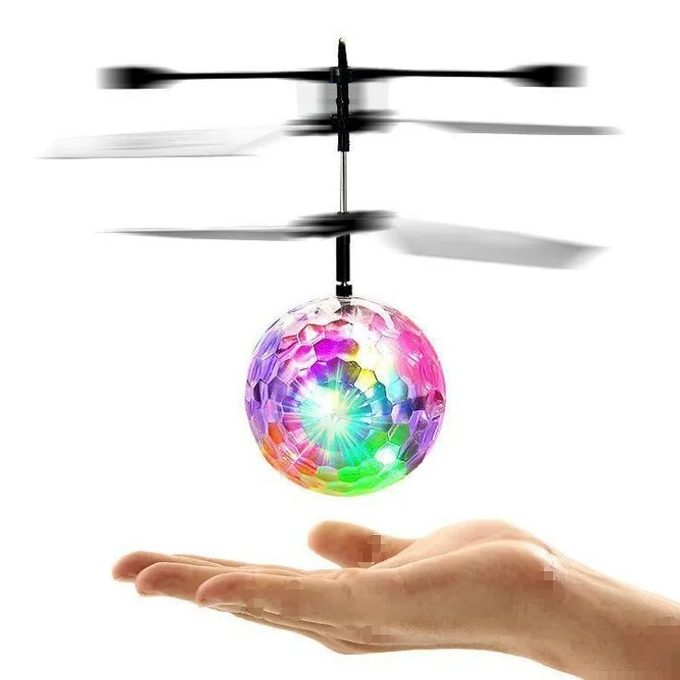 Children High-tech Sensor Crystal Ball Creative Colorful Light-emitting Levitating Ball Gesture Sensing Flight Novelty Kids Toys