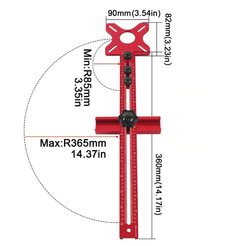 652F Professional Adjustable Base Woodworking Edges Trimming Tool Stand Essential Accessories For Craftsmen Efficiency Boost